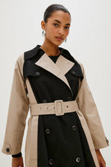 MAUD COAT - BLACK TAUPE| Rails for sale