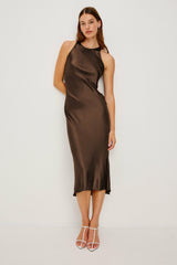 SOLENE DRESS - ESPRESSO| Rails online
