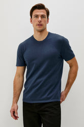 MASON COTTON CASHMERE T-SHIRT - HEATHER BLUE| Rails US
