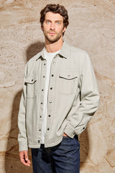 RHETT SHIRT JACKET - STONE| Rails US