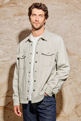 RHETT SHIRT JACKET - STONE| Rails US