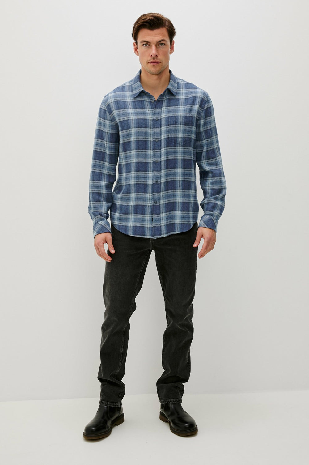 LENNOX SHIRT - INKWELL MELANGE| Rails for sale