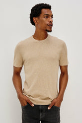 MASON COTTON CASHMERE T-SHIRT - OAT HEATHER| Rails for sale