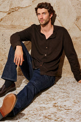 VINCENT SHIRT - ESPRESSO| Rails online