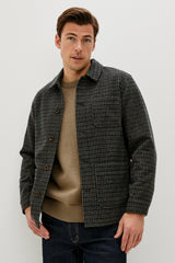 PASCAL JACKET - GREY CHECK PLAID| Rails US