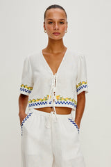 GIADZY X RAILS PARI TOP - SORRENTO EMBROIDERY| Rails near me