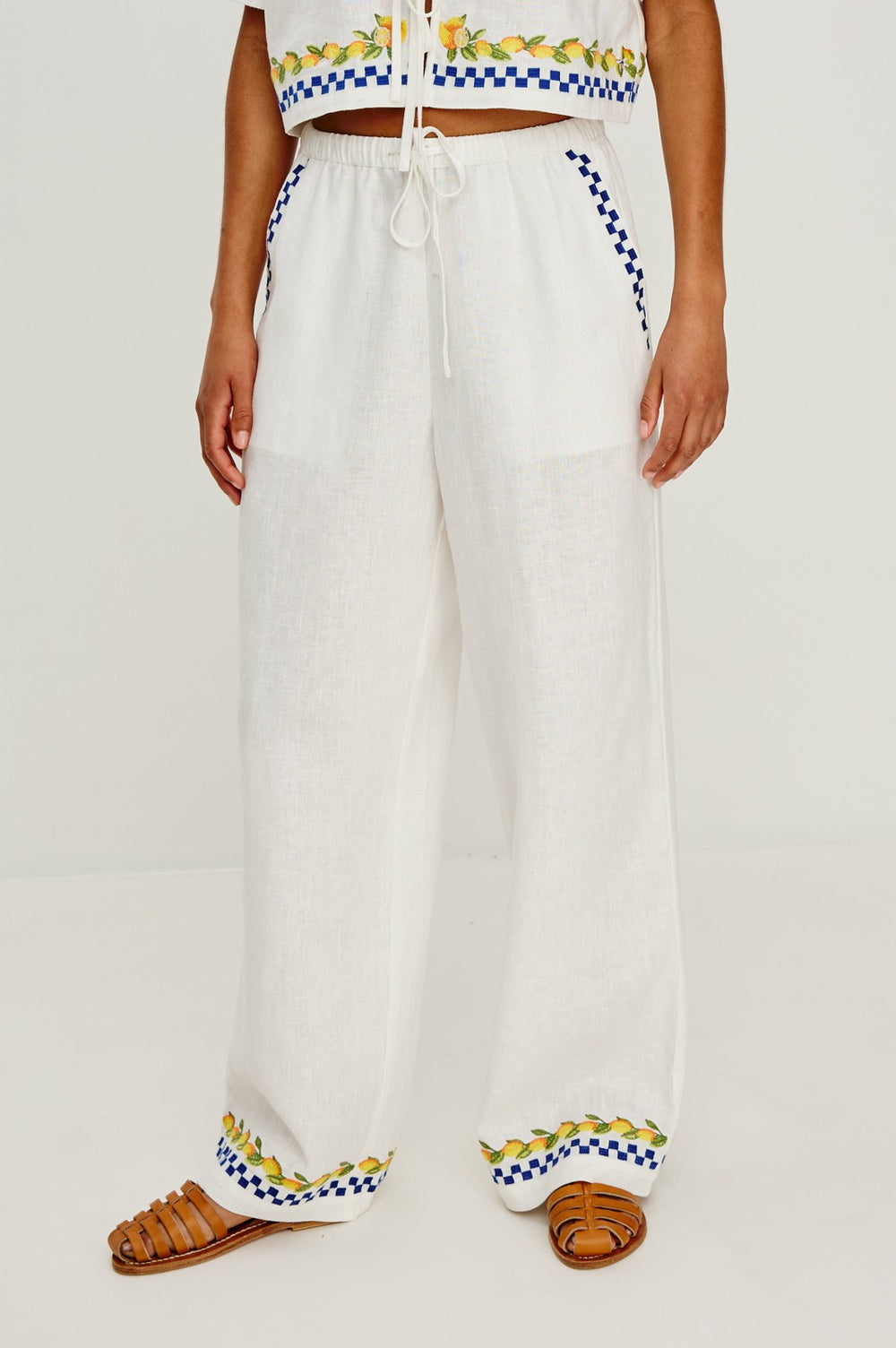GIADZY X RAILS ROSITA PANT - SORRENTO EMBROIDERY| Rails online