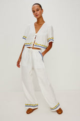 GIADZY X RAILS ROSITA PANT - SORRENTO EMBROIDERY| Rails online