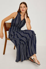 LOULOU DRESS - MAGALIA STRIPE| Rails on sale