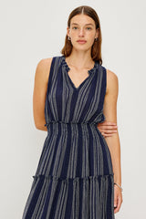 LOULOU DRESS - MAGALIA STRIPE| Rails on sale