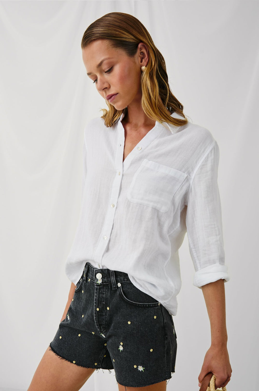 ELLIS SHIRT - WHITE| Rails outlet