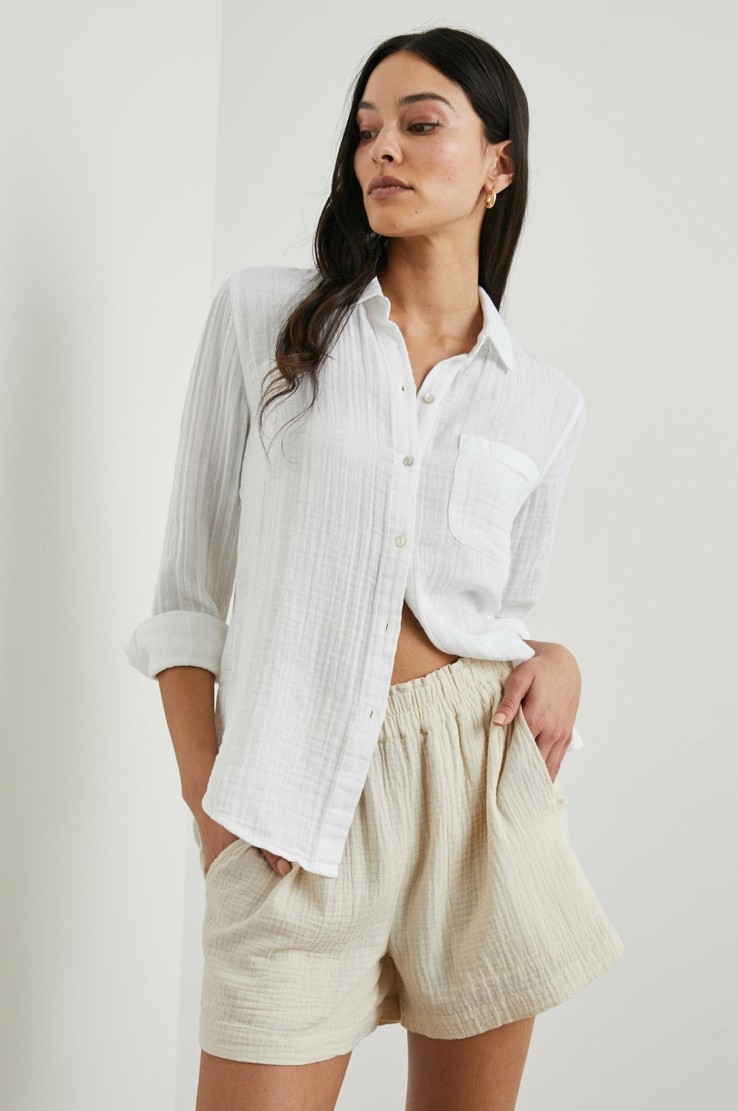 ELLIS SHIRT - WHITE| Rails outlet