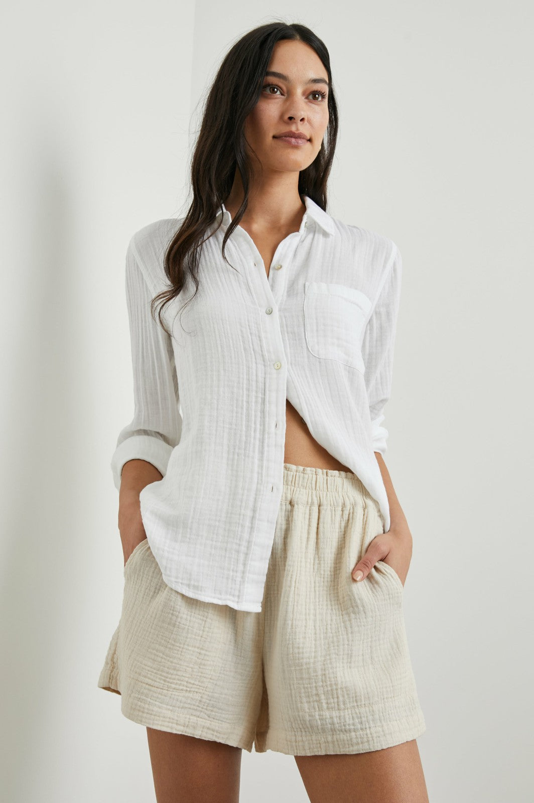 ELLIS SHIRT - WHITE| Rails outlet