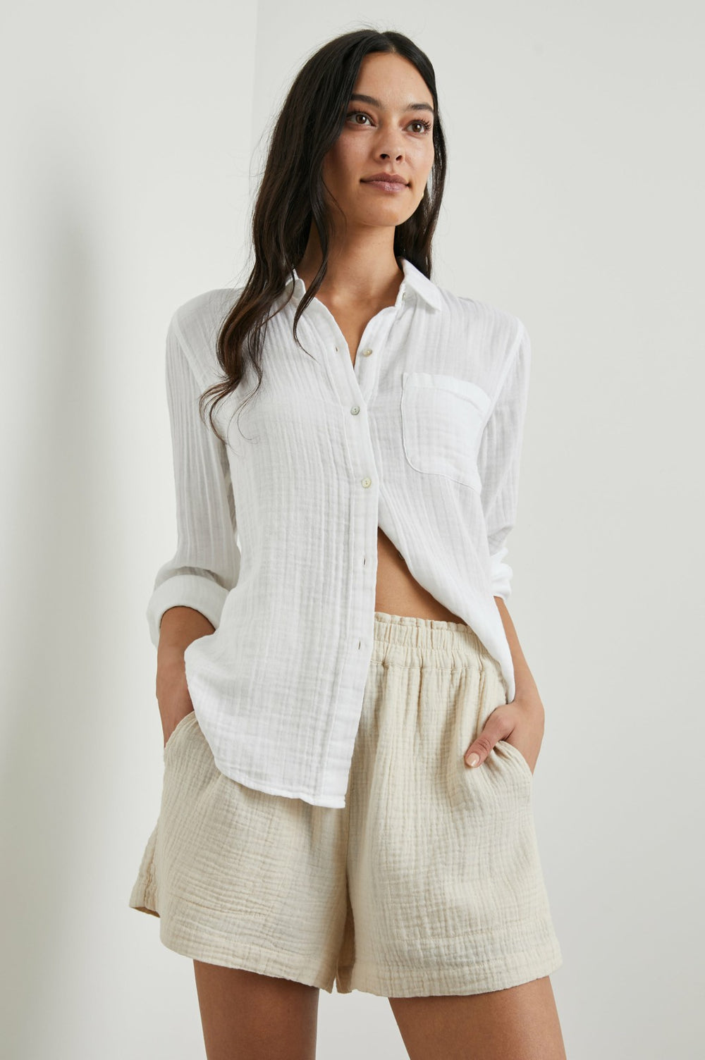 ELLIS SHIRT - WHITE| Rails outlet