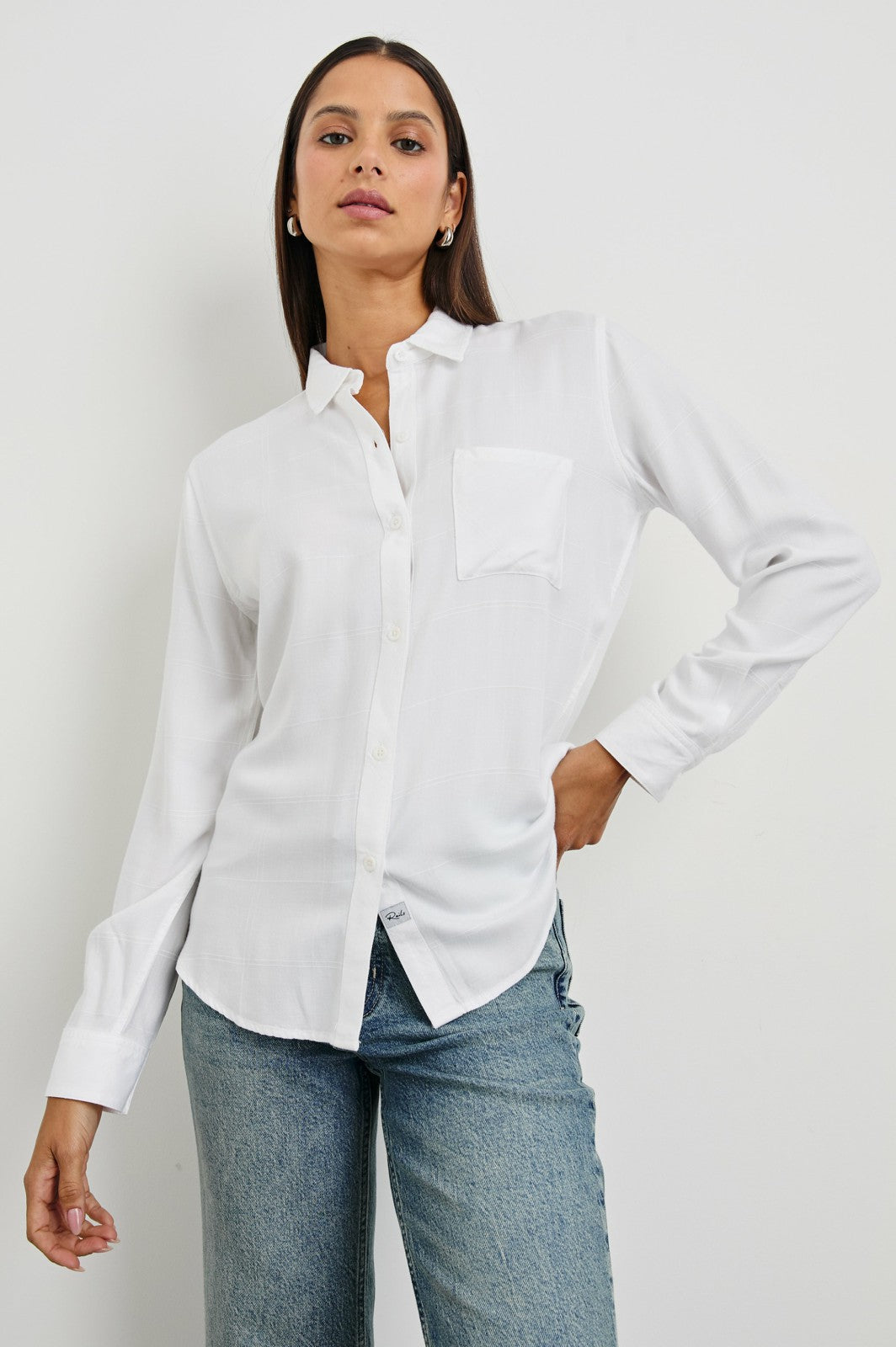HUNTER SHIRT - IVORY CHECK| Rails on sale