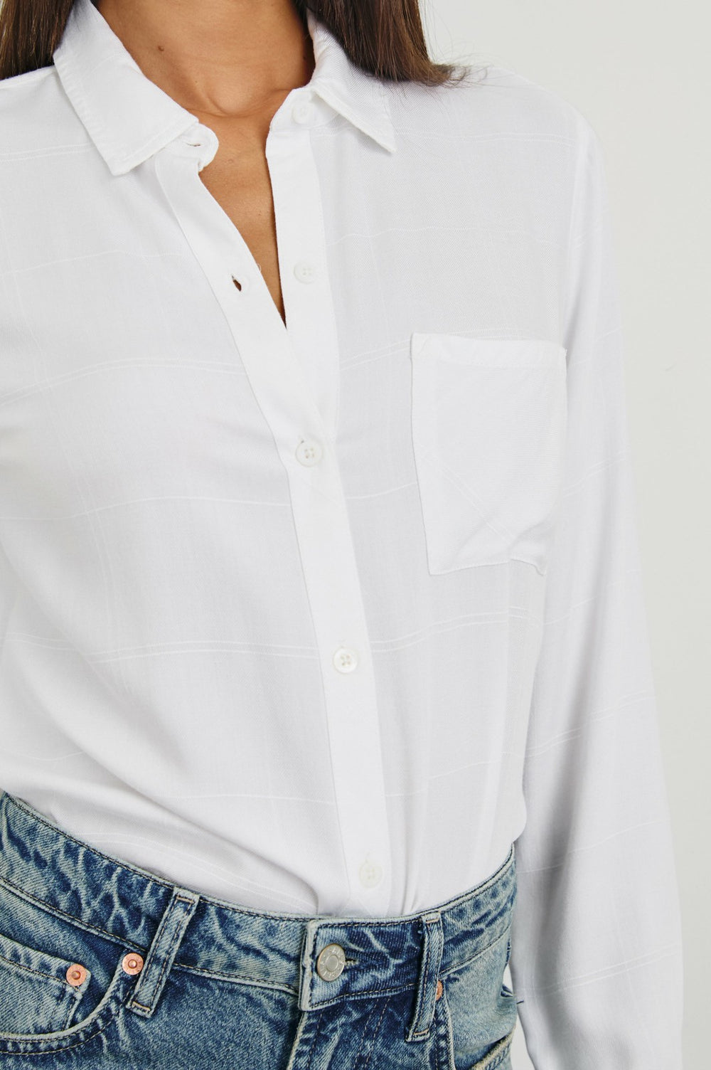 HUNTER SHIRT - IVORY CHECK| Rails on sale