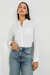 HUNTER SHIRT - IVORY CHECK| Rails on sale