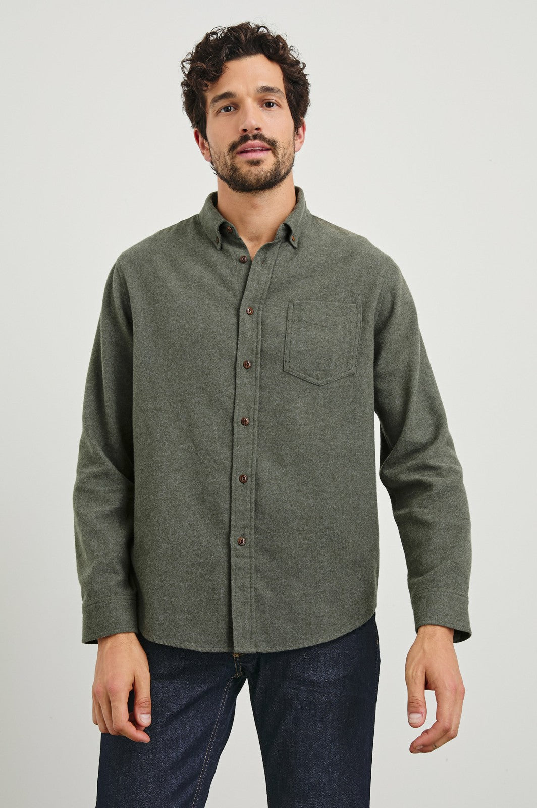 RUNSON SHIRT - HUNTER GREEN| Rails for sale