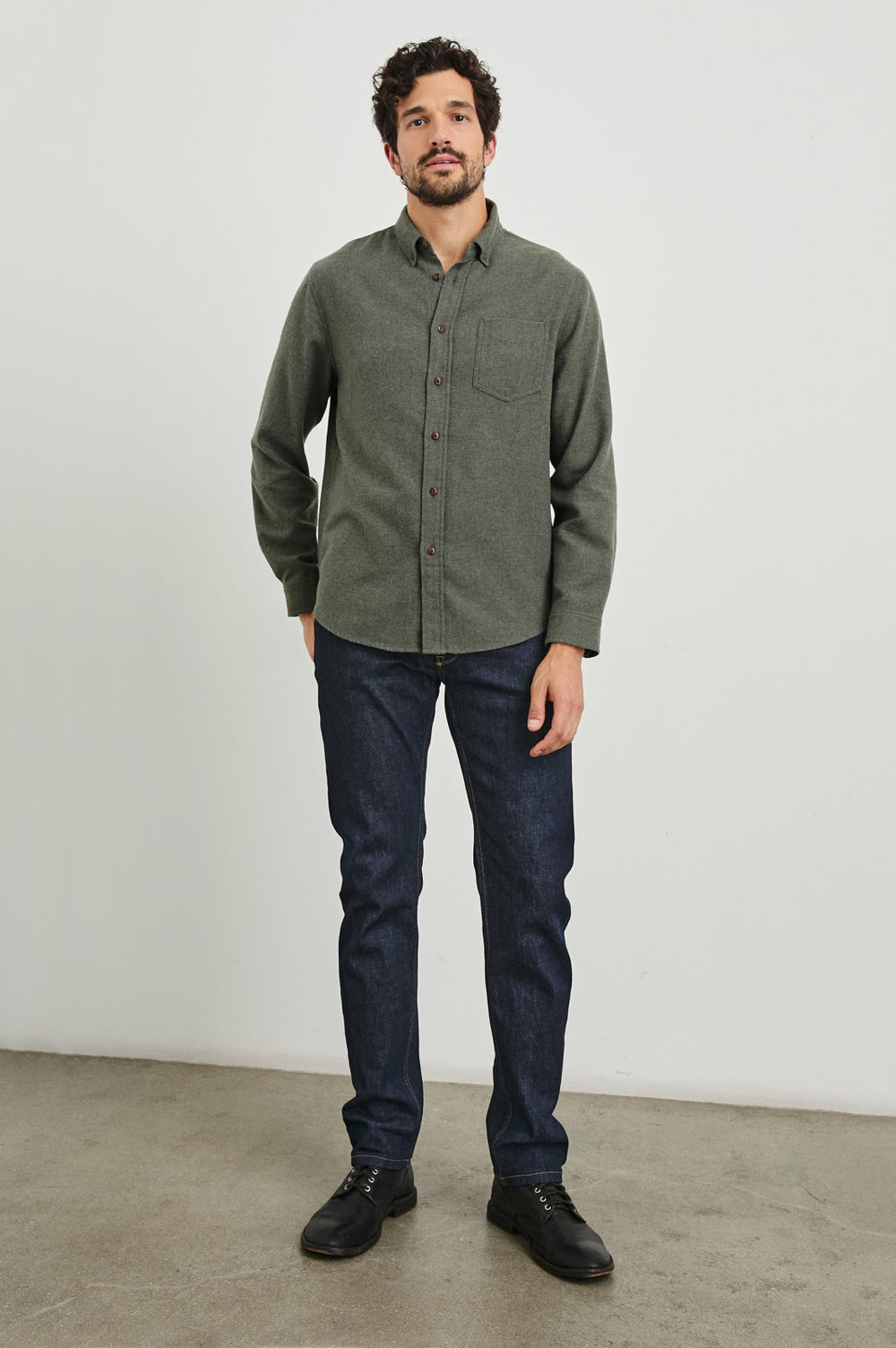 RUNSON SHIRT - HUNTER GREEN| Rails for sale