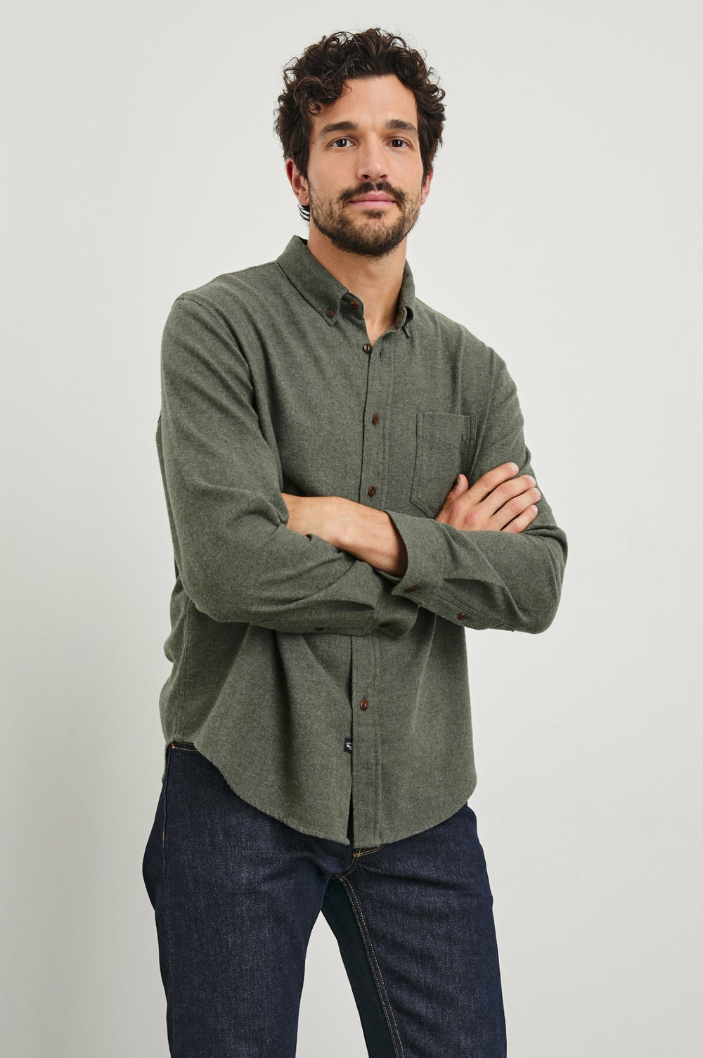 RUNSON SHIRT - HUNTER GREEN| Rails for sale