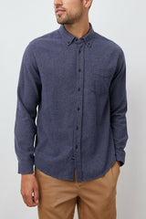 RUNSON SHIRT - HEATHER BLUE| Rails sale