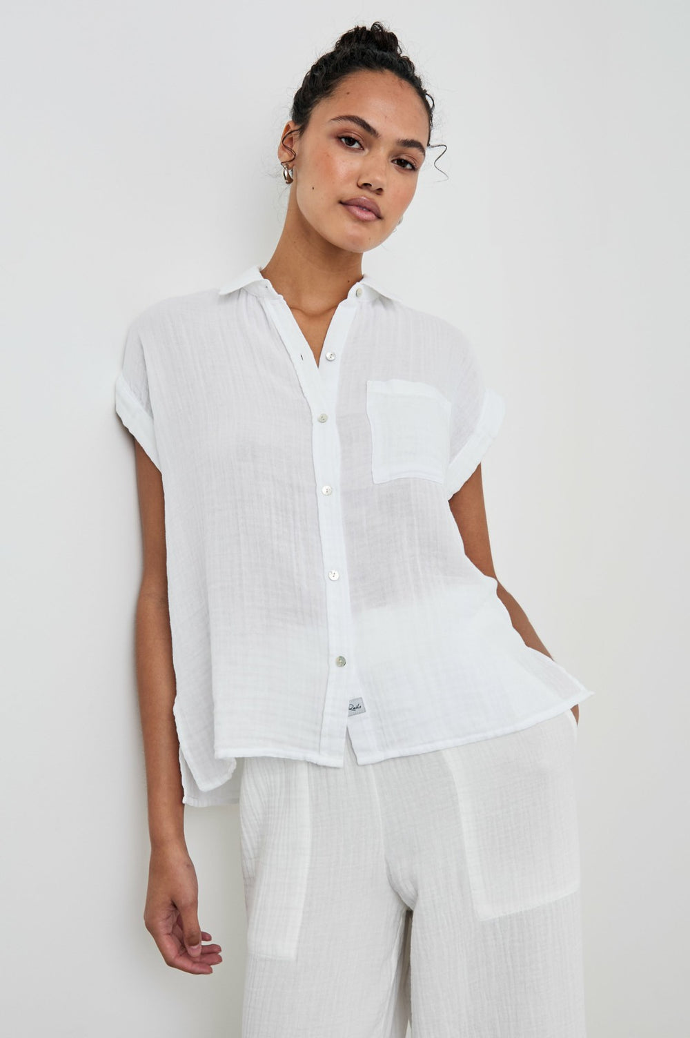 WHITNEY SHIRT - WHITE| Rails online