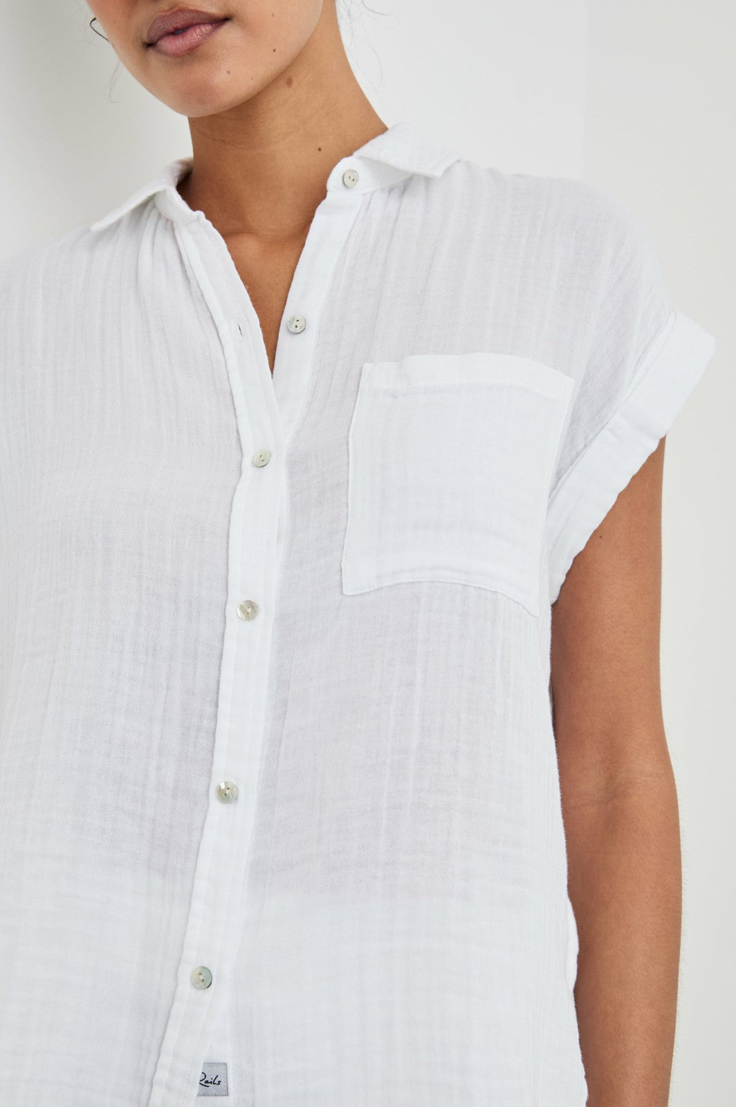 WHITNEY SHIRT - WHITE| Rails online