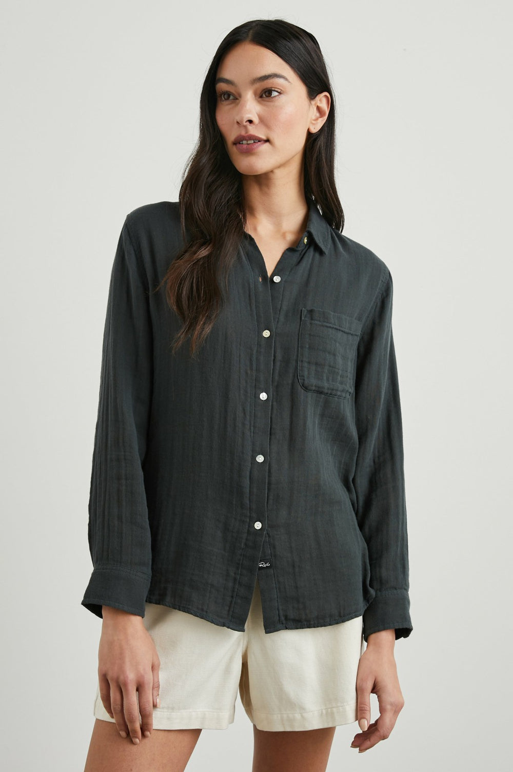 ELLIS SHIRT - WASHED BLACK| Rails on sale