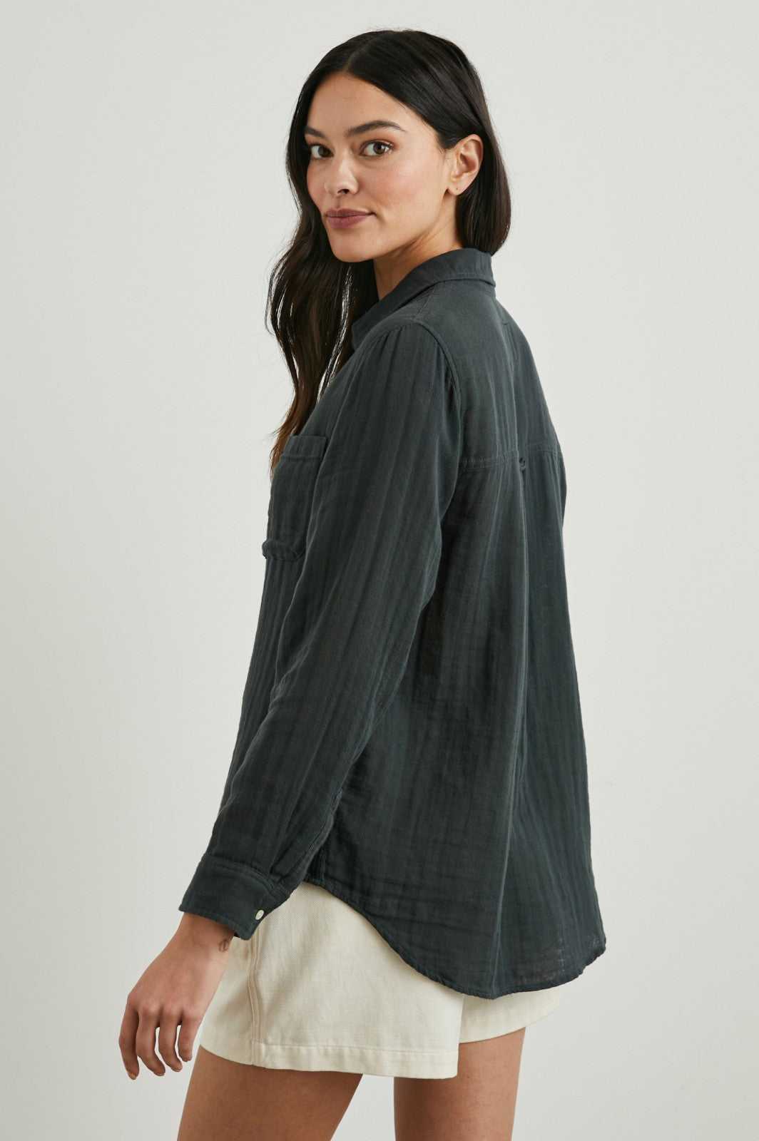 ELLIS SHIRT - WASHED BLACK| Rails on sale