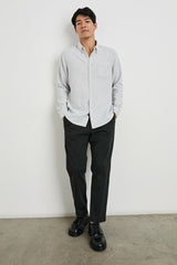 RUNSON SHIRT - HEATHER GREY| Rails online