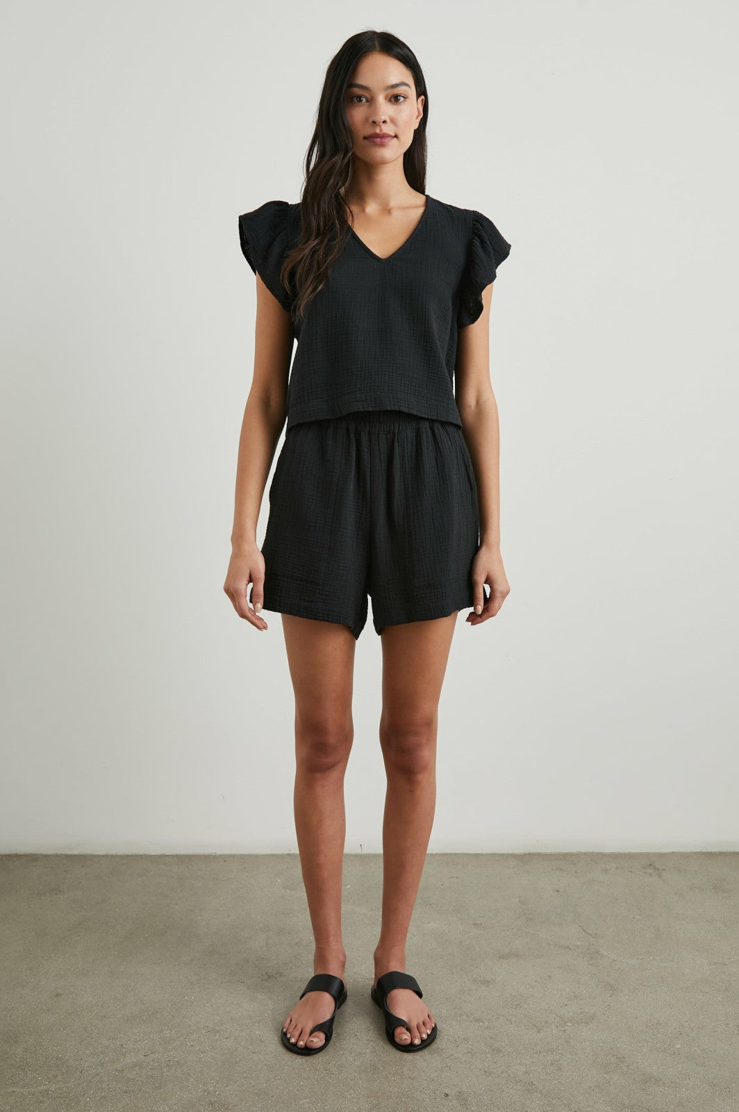 LEIGHTON SHORT - BLACK| Rails discount