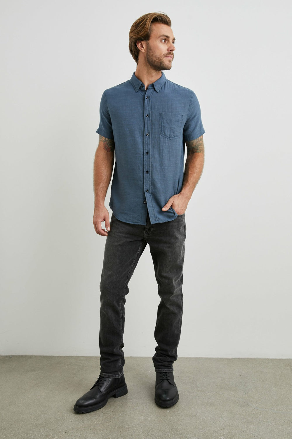 FAIRFAX SHIRT - SEA BLUE| Rails sale