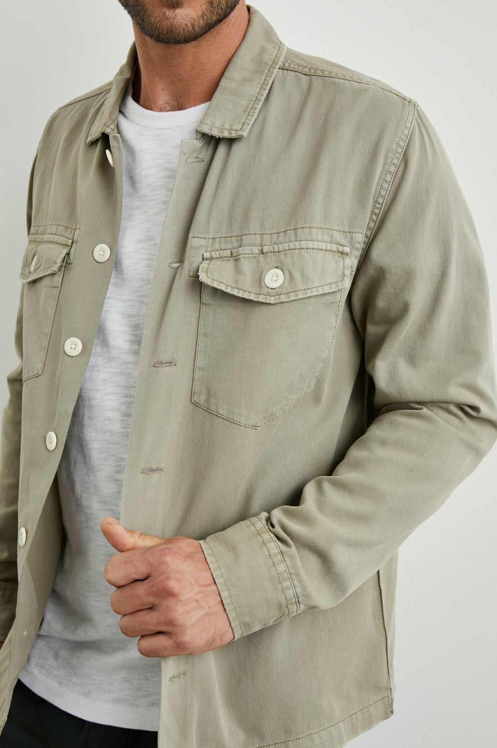 KEROUAC SHIRT JACKET - NATURAL| Rails on sale