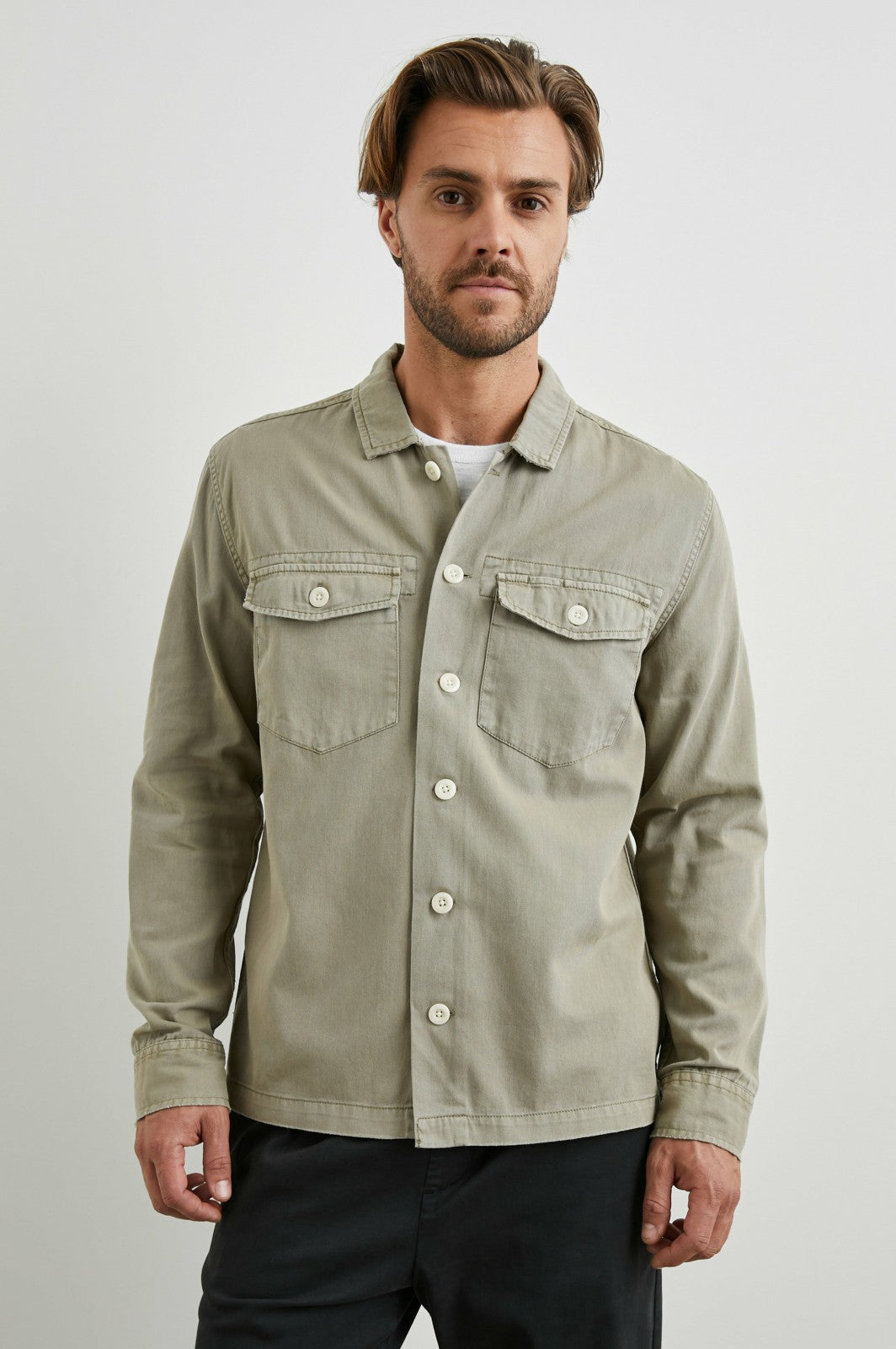 KEROUAC SHIRT JACKET - NATURAL| Rails on sale