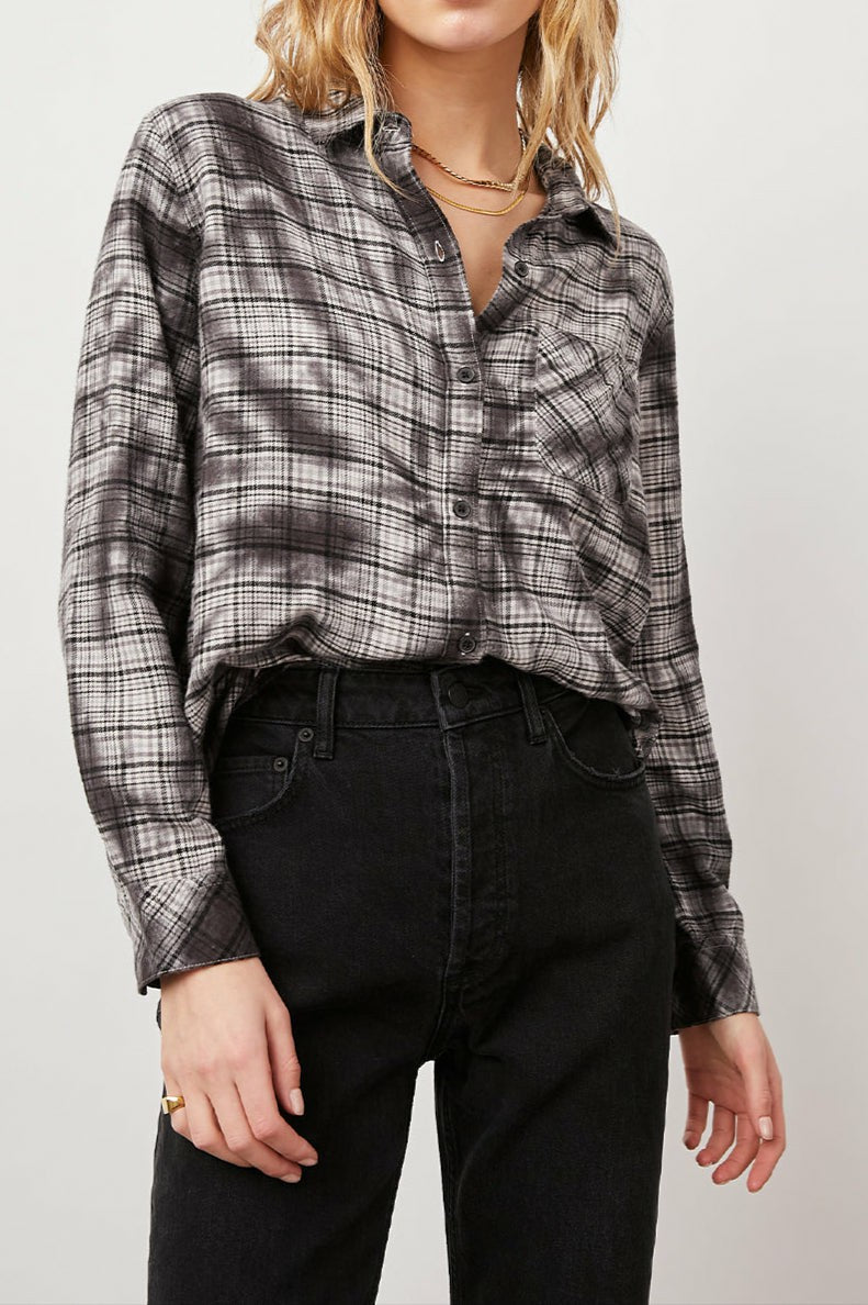 MILO SHIRT - BLACK SWIRL TIE DYE| Rails outlet