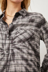 MILO SHIRT - BLACK SWIRL TIE DYE| Rails outlet