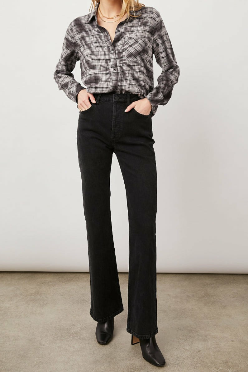 MILO SHIRT - BLACK SWIRL TIE DYE| Rails outlet