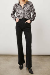 MILO SHIRT - BLACK SWIRL TIE DYE| Rails outlet