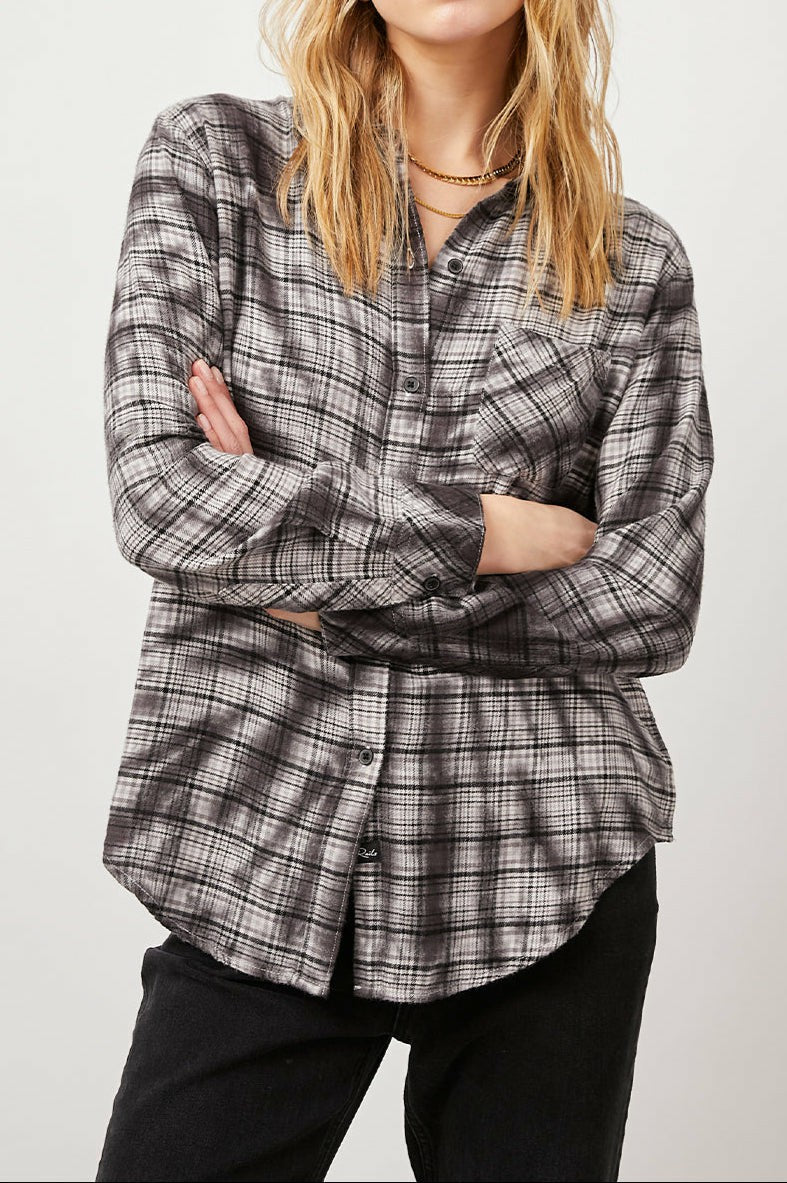 MILO SHIRT - BLACK SWIRL TIE DYE| Rails outlet