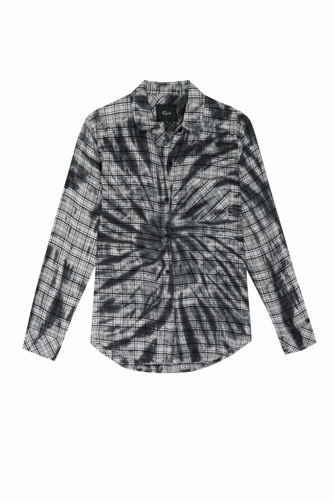 MILO SHIRT - BLACK SWIRL TIE DYE| Rails outlet