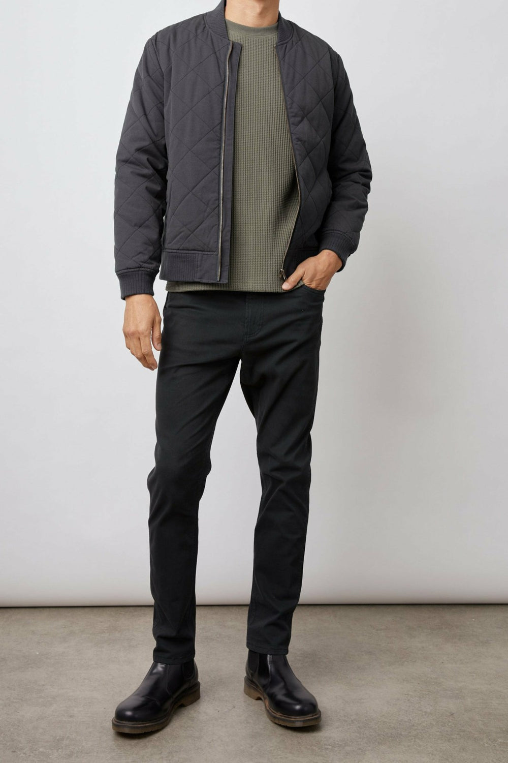 PENINSULA JACKET - WASHED BLACK| Rails outlet