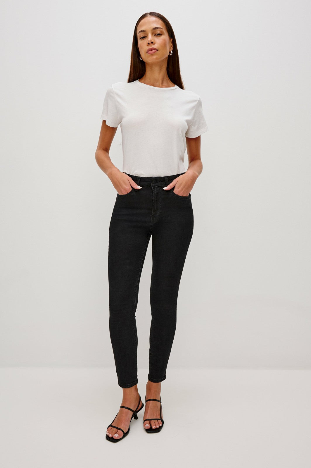 LARCHMONT SKINNY - HIGH RISE SKINNY - ONYX| Rails on sale