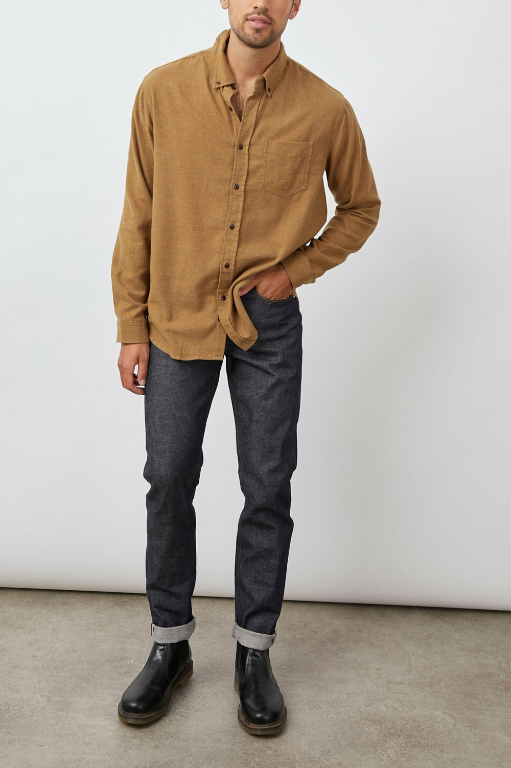 RUNSON SHIRT - GOLDEN ROD| Rails discount