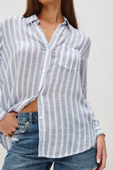CHARLI SHIRT - RHONE STRIPE| Rails outlet