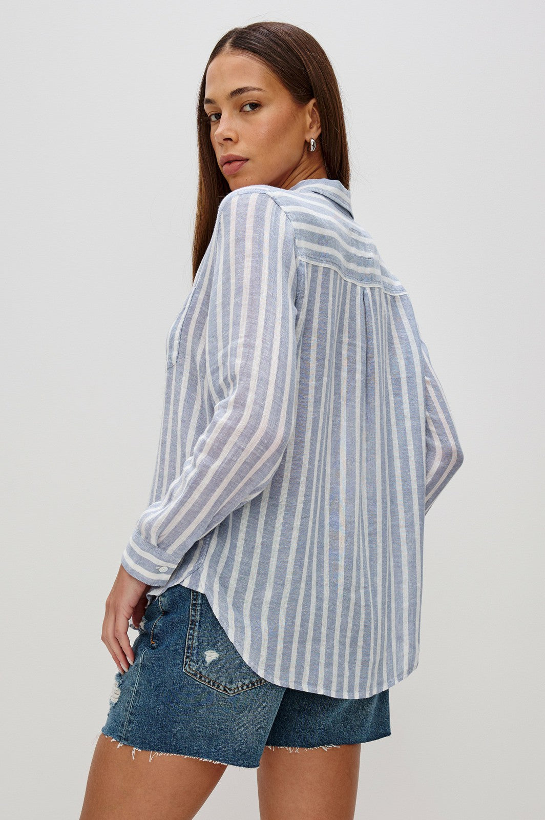 CHARLI SHIRT - RHONE STRIPE| Rails outlet