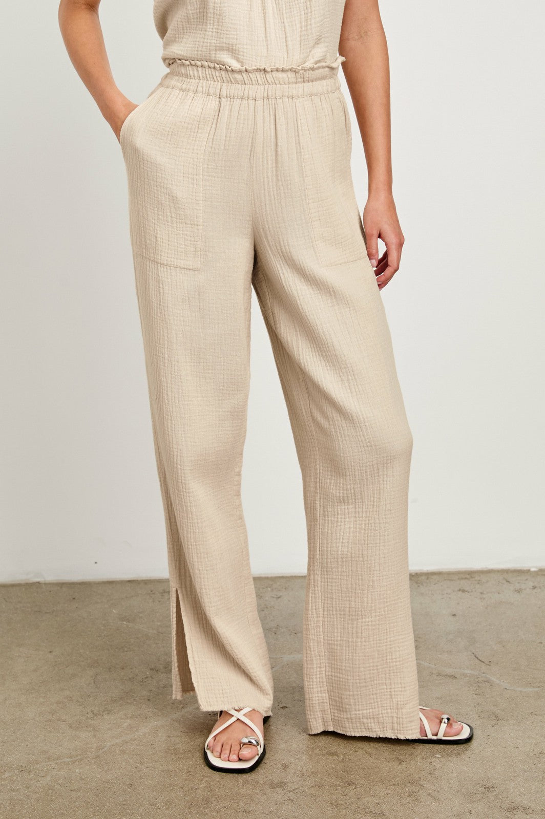 LEON PANT - FLAX| Rails outlet