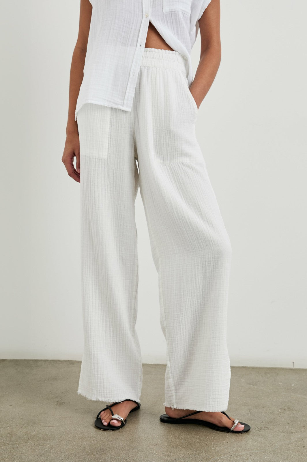 LEON PANT - WHITE| Rails online