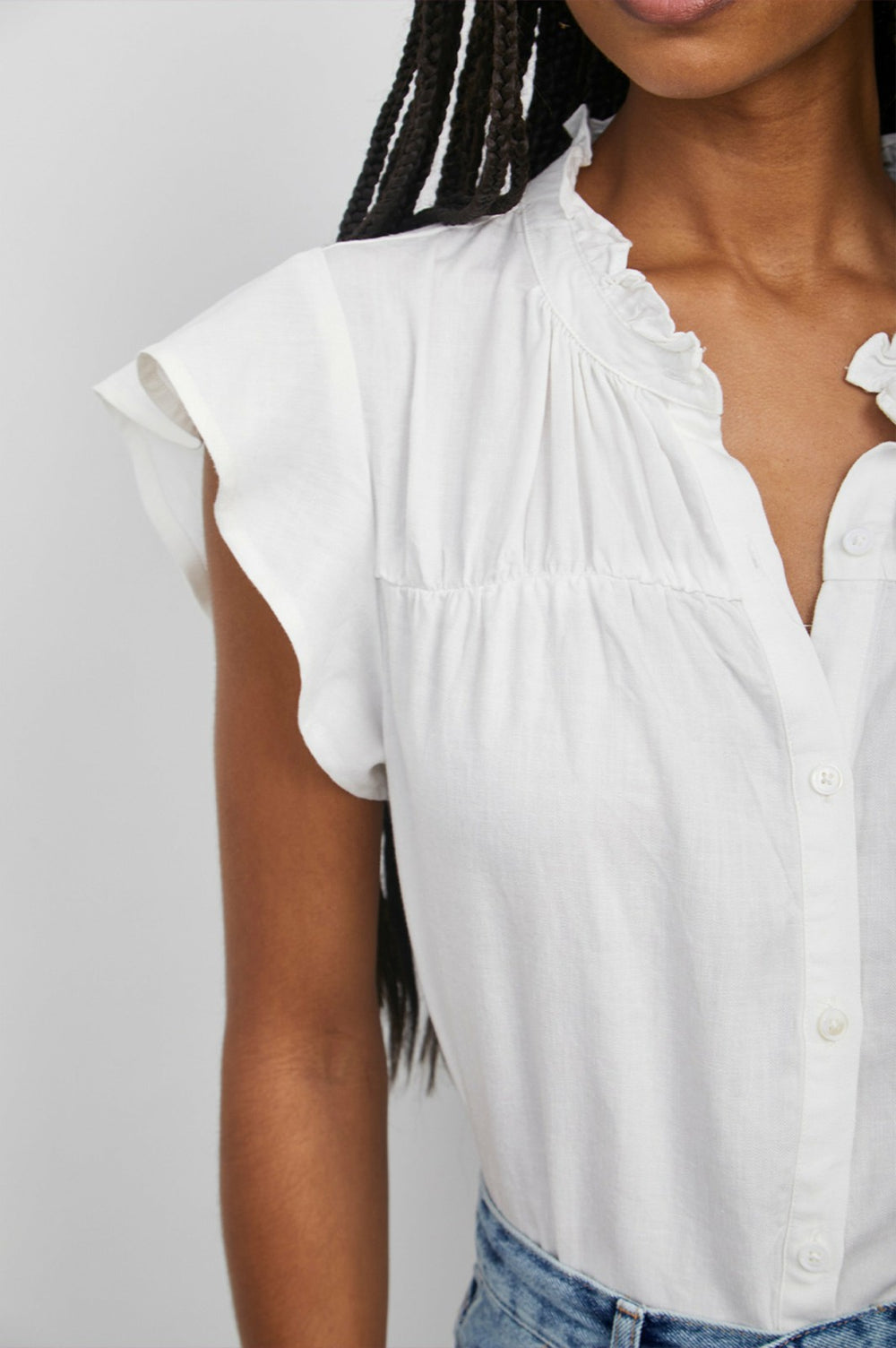 RUTHIE TOP - WHITE| Rails near me