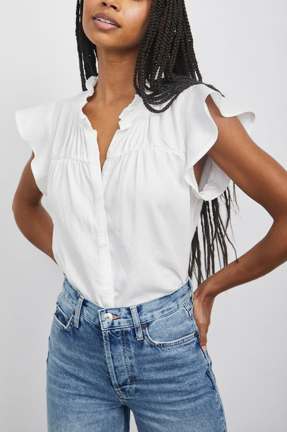 RUTHIE TOP - WHITE| Rails near me