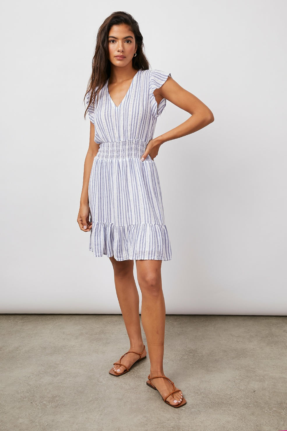 TARA DRESS - BLUE CATALINA STRIPE| Rails for sale